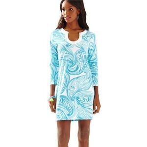 Lilly Pulitzer Blue and White Mini Dress